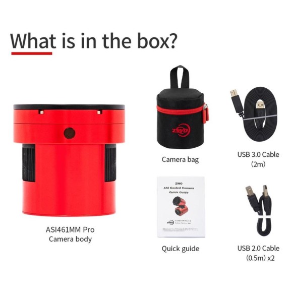 Cámara refrigerada monocromática ZWO ASI461MM-P