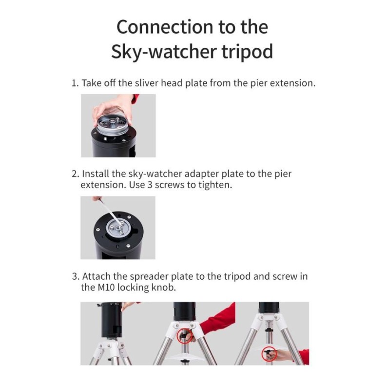 Extensión 20cm para trípode ZWO TC40