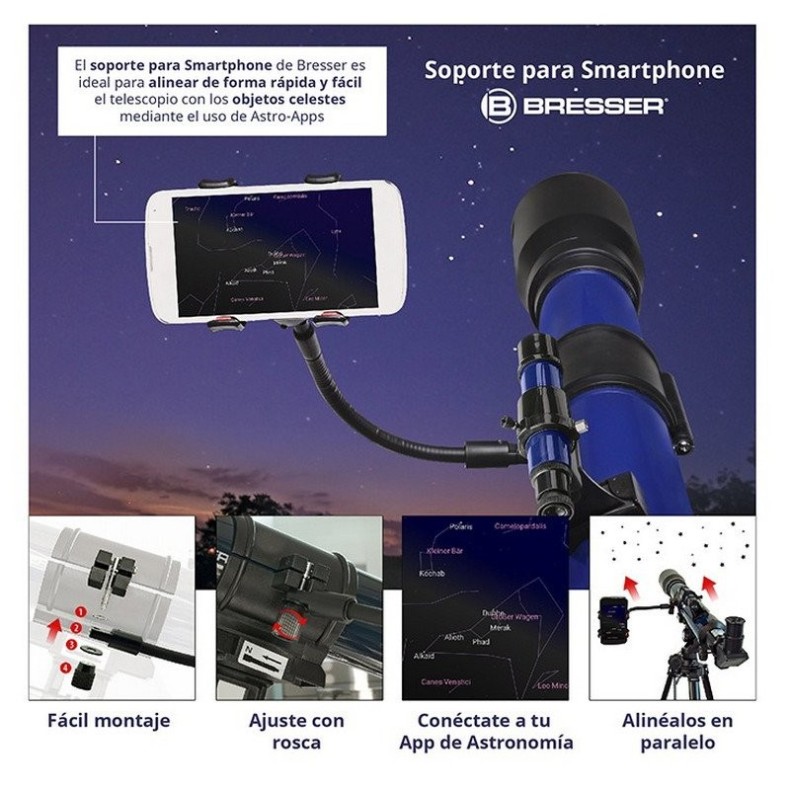 Telescopio Bresser Skylux con Soporte...