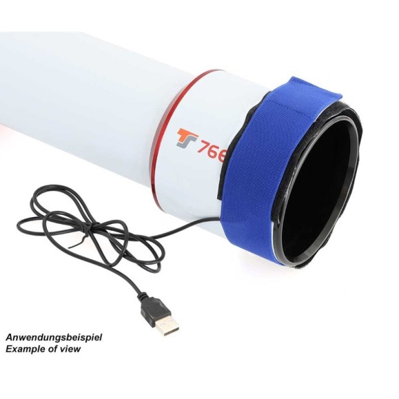 Cinta Calefactora USB TS-Optics para diámetro de 90-110 mm
