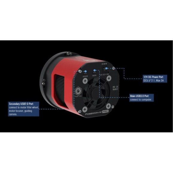 Cámara refrigerada mono Player One Poseidon-M Pro (IMX571)