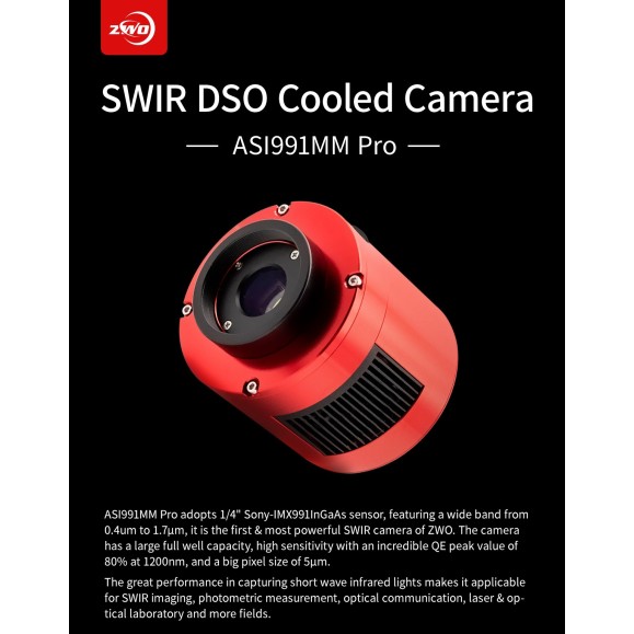 Cámara ZWO ASI991MM Pro Monocromo