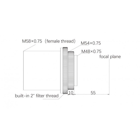 Corrector/Reductor ASKAR 0,75x para 65PHQ