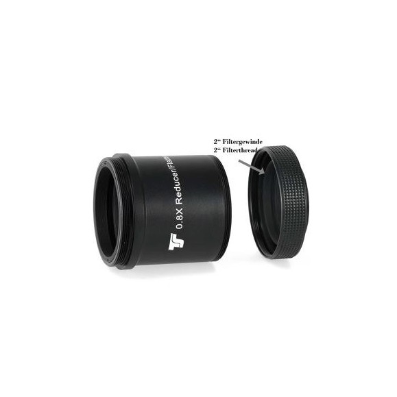 Reductor aplanador TS-Optics 0.8x para refractor TS 80mm f/6 CF y Photoline 80mm Triplete Apo