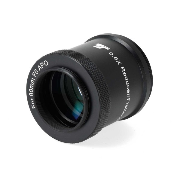 Reductor aplanador TS-Optics 0.8x para refractor TS 80mm f/6 CF y Photoline 80mm Triplete Apo