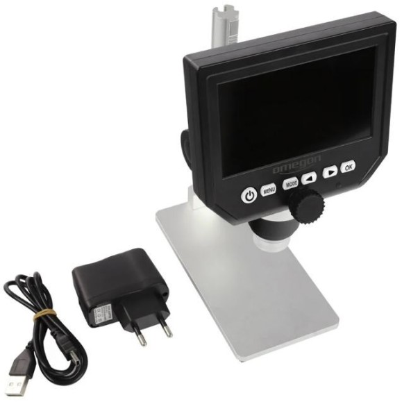 Microscopio Estereoscópicos Omegon Digistar 1x-600x, LCD 4.3''
