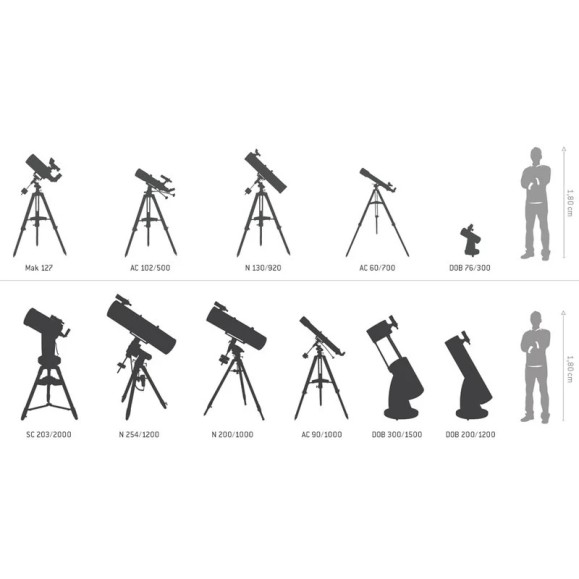Telescopio Refractor Omegon AC 50/600 AZ
