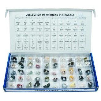 Colección de 50 minerales y...
