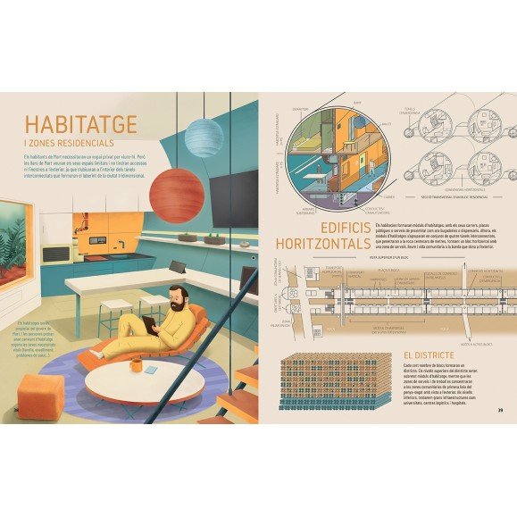 Libro Una ciutat a Mart (en català)