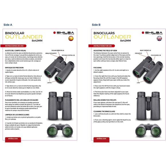 Prismáticos Shilba Outlander 10x42