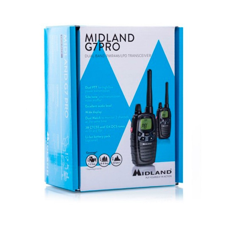 Radio G7E PRO Pareja PMR446 Midland