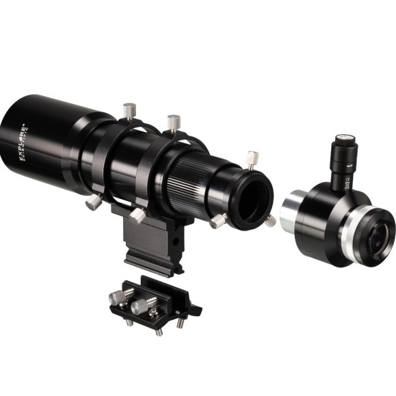 Buscador y guía EXPLORE SCIENTIFIC 10x60 con enfoque helicoidal y conexión de 1,25 pulgadas y T2