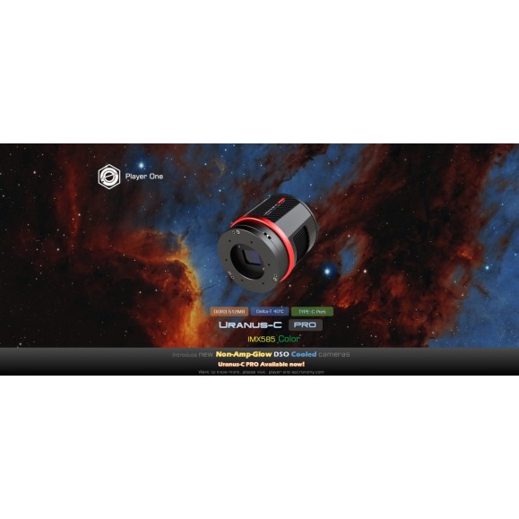 Cámara Player One URANUS-C PRo (IMX585 Color) Refrigerada
