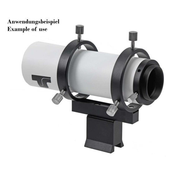 Buscador acodado y visor guía TS-Optics 50 mm con vista de 90° - 1,25" y conexión T2