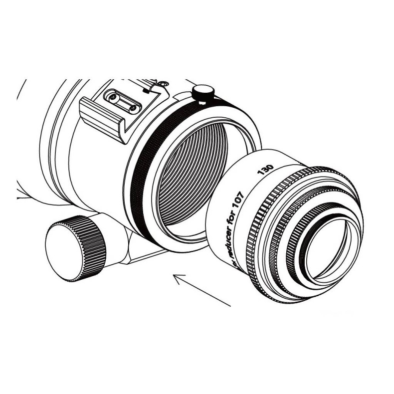 Reductor aplanador ZWO 0,7x para...