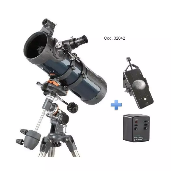 Pack Telescopio Celestron AstroMaster 114 EQ-MD Smartphone con curso de iniciación personalizado