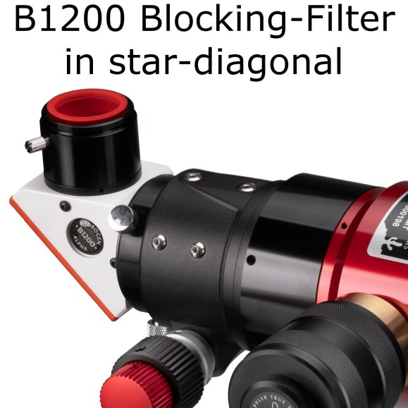 Telescopio LUNT LS100MT/B1200R&P APO para el Sol y el cielo estrellado