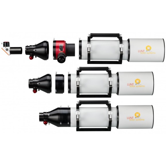 Telescopio LUNT LS130MT/B1200 APO multiusos para sol y cielo nocturno