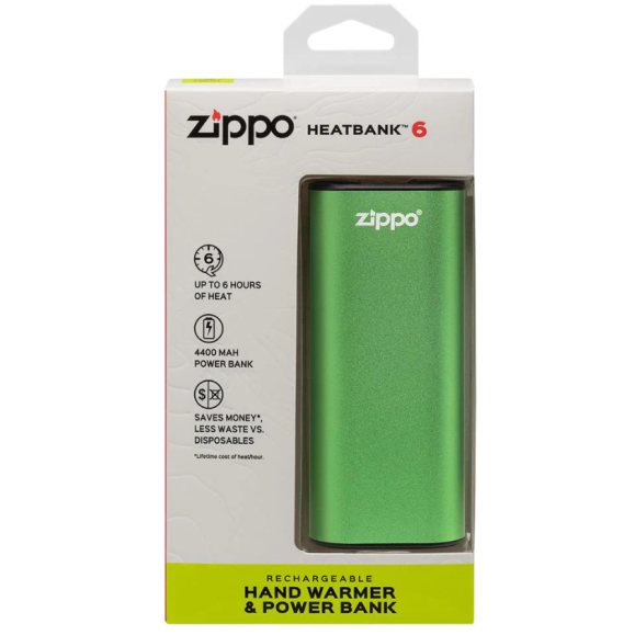 Calientamanos recargable ZIPPO HeatBank® 6s NEGRO USB