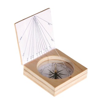 Brújula con reloj de Sol