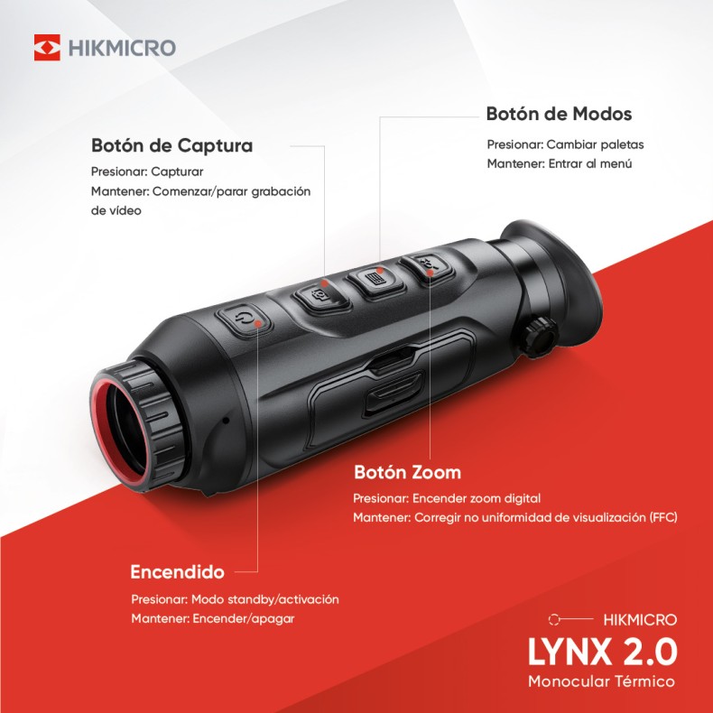 Monocular térmico LYNX Pro LH19 2.0... Monocular térmico LYNX Pro LH19 2.0...