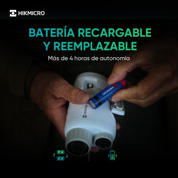 Monocular nocturno digital con modo día Heimdal H4D con IR de 850 nm HIKMICRO | Negro