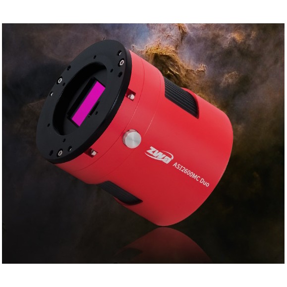 Cámara refrigerada monocromo ZWO ASI2600MM-P DUO con sensor de guiado integrado