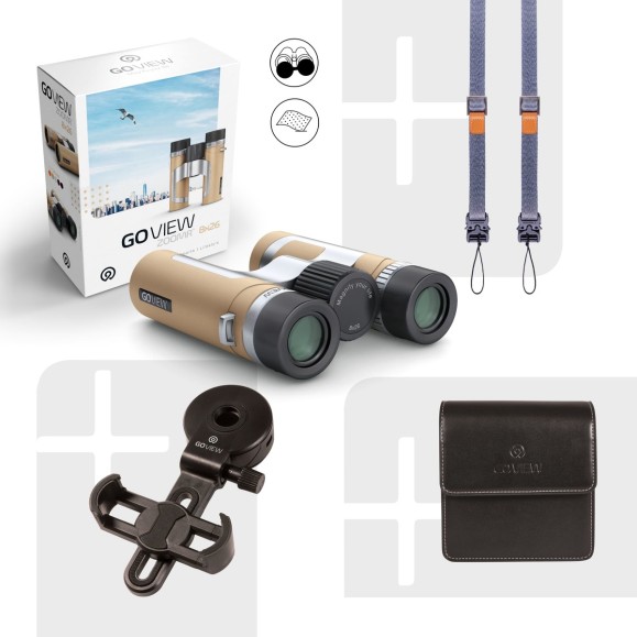 GoView Prismáticos ZOOMR 8x26, Light Brown