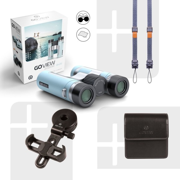 GoView Prismáticos ZOOMR 8x26, Miami Blue