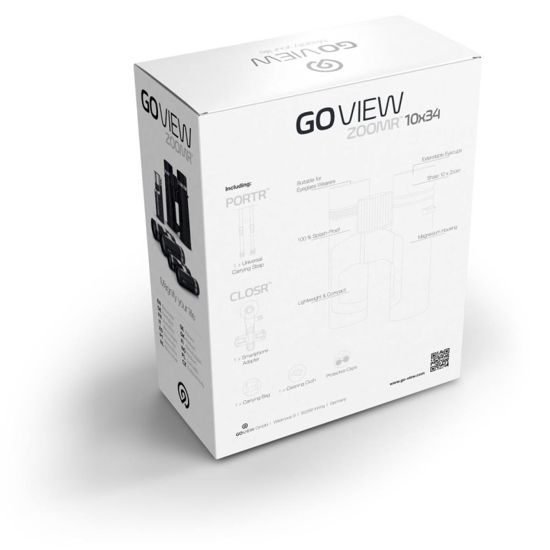 GoView Prismáticos ZOOMR 10x34,... GoView Prismáticos ZOOMR 10x34,...