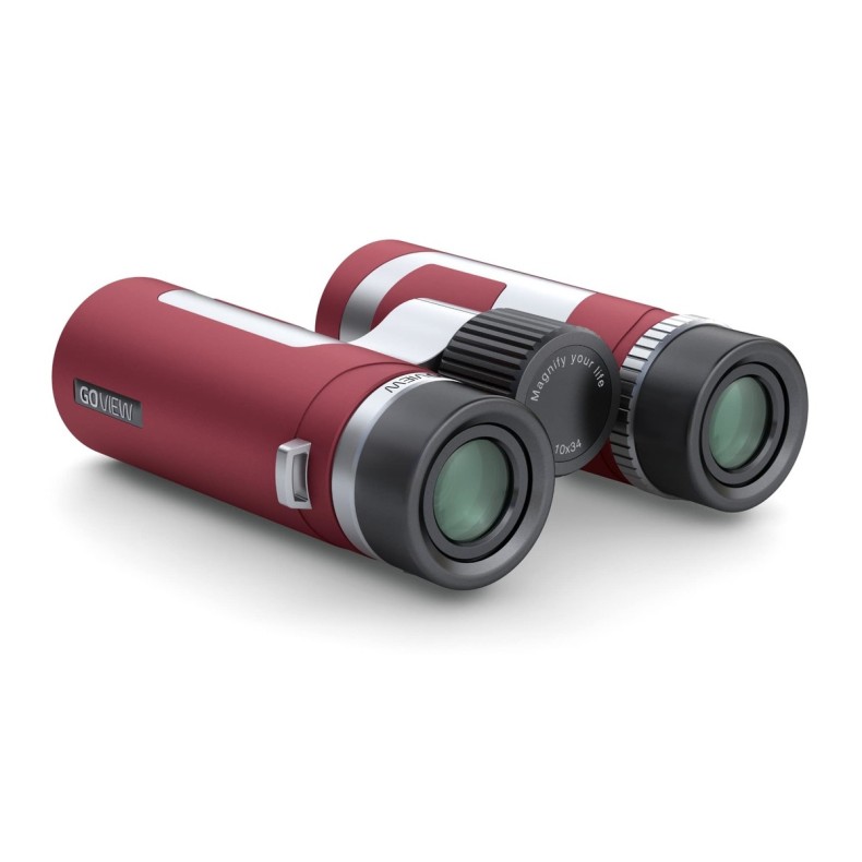 GoView Prismáticos ZOOMR 10x34, Ruby Red