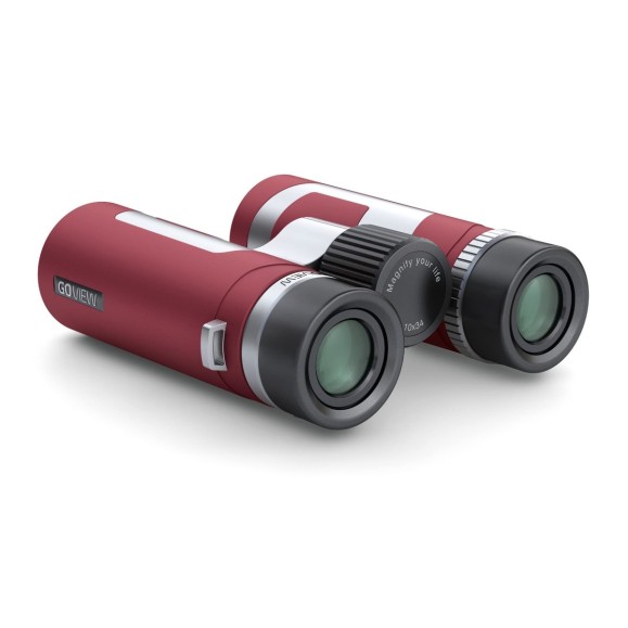 GoView Prismáticos ZOOMR 10x34, Ruby Red