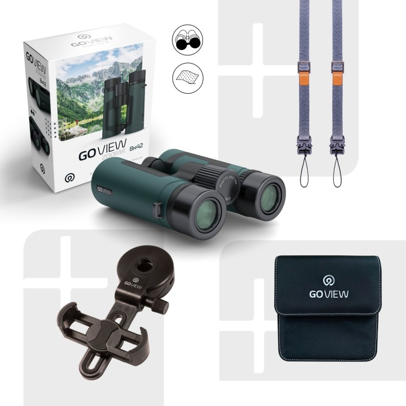 GoView Prismáticos ZOOMR 8x42, Oak Green
