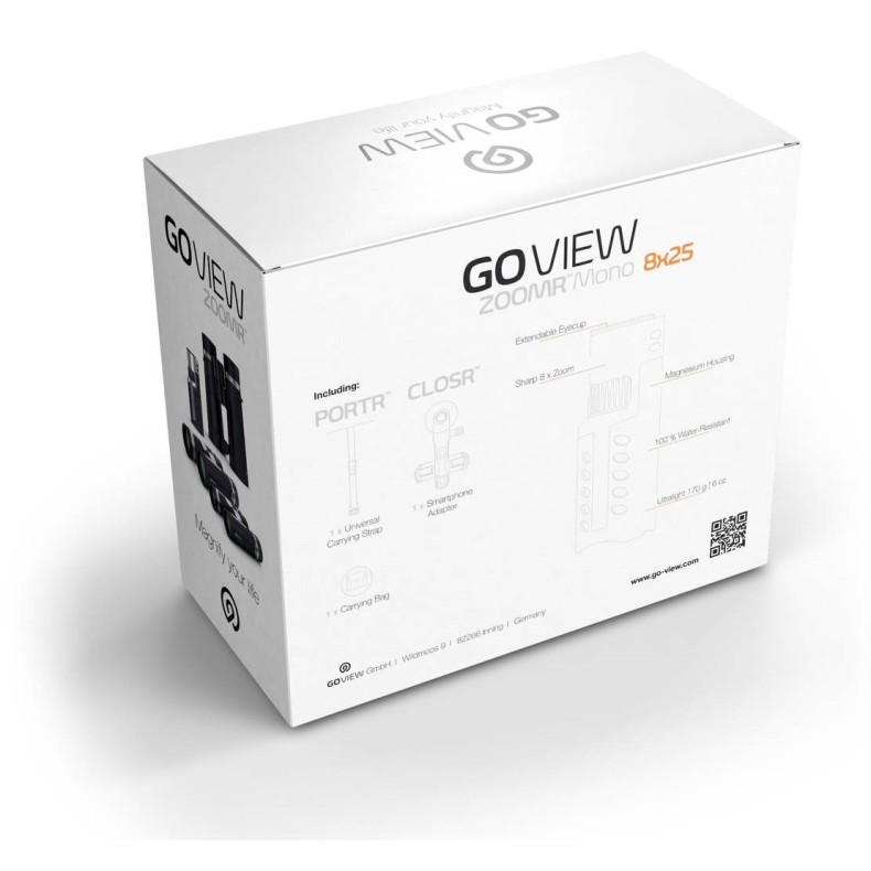 GoView Monocular ZOOMR HD, Sunset Orange