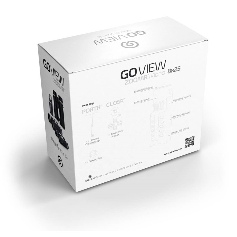 GoView Monocular ZOOMR HD, Phantom Black