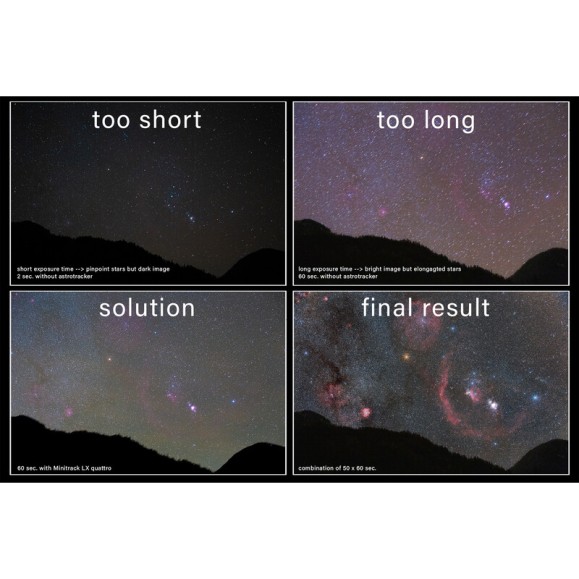 Montura OMEGON MiniTrack LX Quattro NS