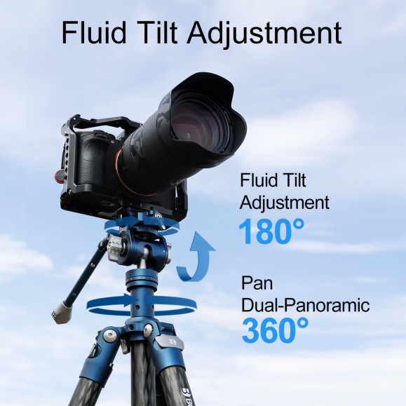 Kit Trípode fotográfico BENRO Cyanbird aluminio con rótula FS20PRO TCBA15FS20PROC