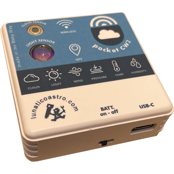 Pocket CloudWatcher Lunatico astronomía PocketCW2