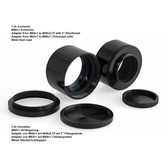 Aplanador TS-Optics 1.0x para Refractores, hasta Full Frame - Generación II