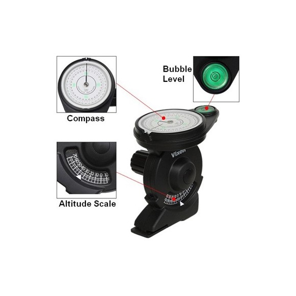 Brújula para Polarie con nivel de burbuja Brújula para Polarie con nivel de burbuja