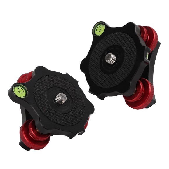 Base de nivelación Neewer LP64 entre trípode y rótula o montura Seestar