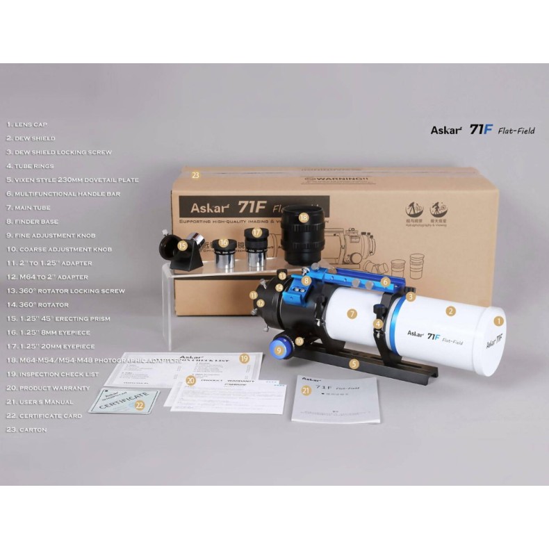 Askar 71F 71 mm f/6.9 Cuádruple...
