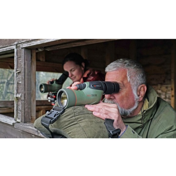 Kit Telescopio Kowa Prominar recto 55mm con ocular zoom 17-40x WA (cristal de fluorita)