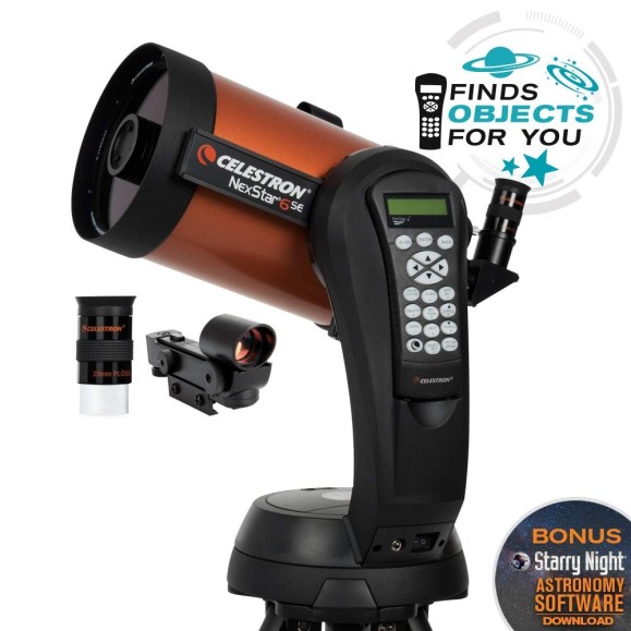 Pack Telescopio Celestron NexStar 6 SE con transformador y ocular X-CEL LX 5mm