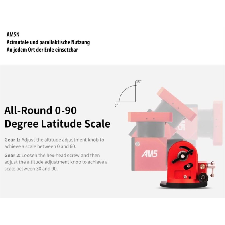 Montura ecuatorial armónica ZWO AM5N... Montura ecuatorial armónica ZWO AM5N...