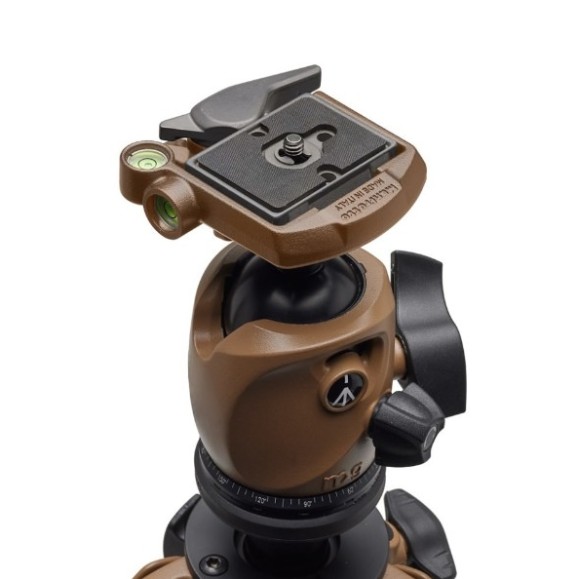 Kit trípode PRO MANFROTTO ALPHA S.H.O.T. MK R04 SD con rótula bola de carbono