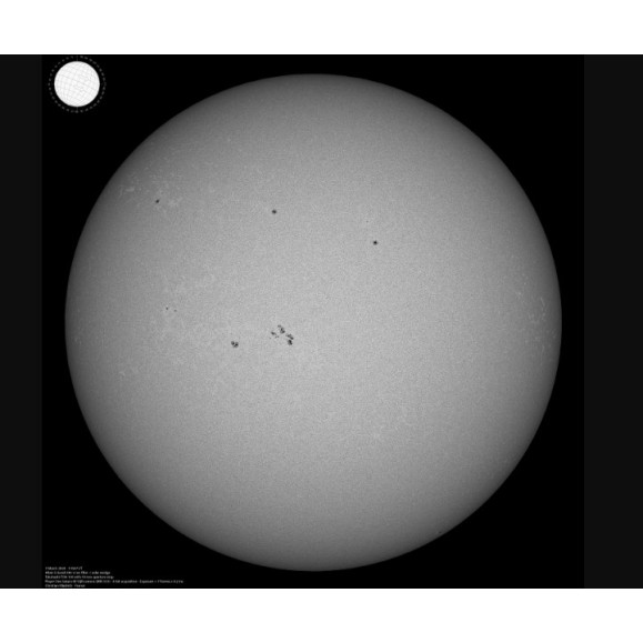 Filtro ALTAIR ASTRO de Contraste Solar Banda G 2nm - 1,25» 430,3nm