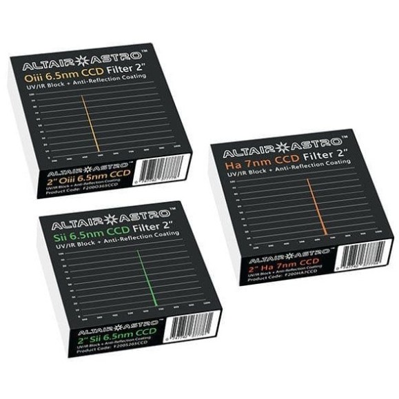 Filtro banda estrecha ALTAIR F200O365CCD  2" OIII de 6,5 nm