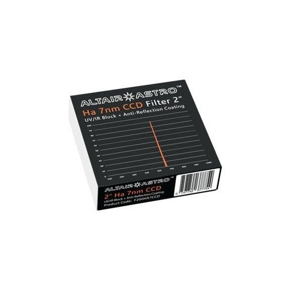Filtro banda estrecha ALTAIR F200H47NMCCD 2" premium de 7nm Ha