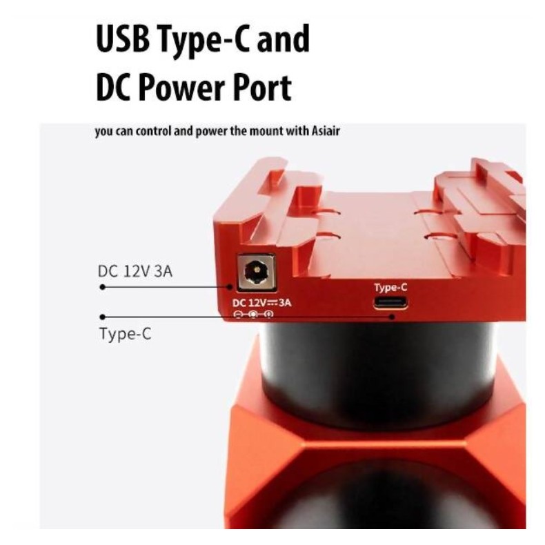 Montura ecuatorial armónica ZWO AM5N...